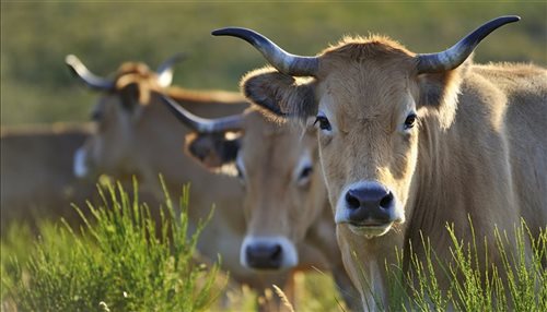 Viande de boeuf française, races Limousine, Aubrac en Aveyron par Cadars